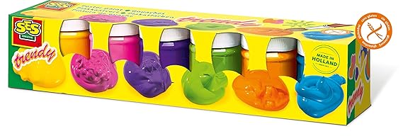 SES 00327 - Plakatfarbe Trendy 6 Farben je 50 ml
