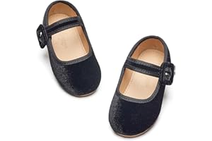 Flaryzone Toddler/Little Girls' Ballerina Flat Mary Jane Princess Dress Shoes - Wedding School Party