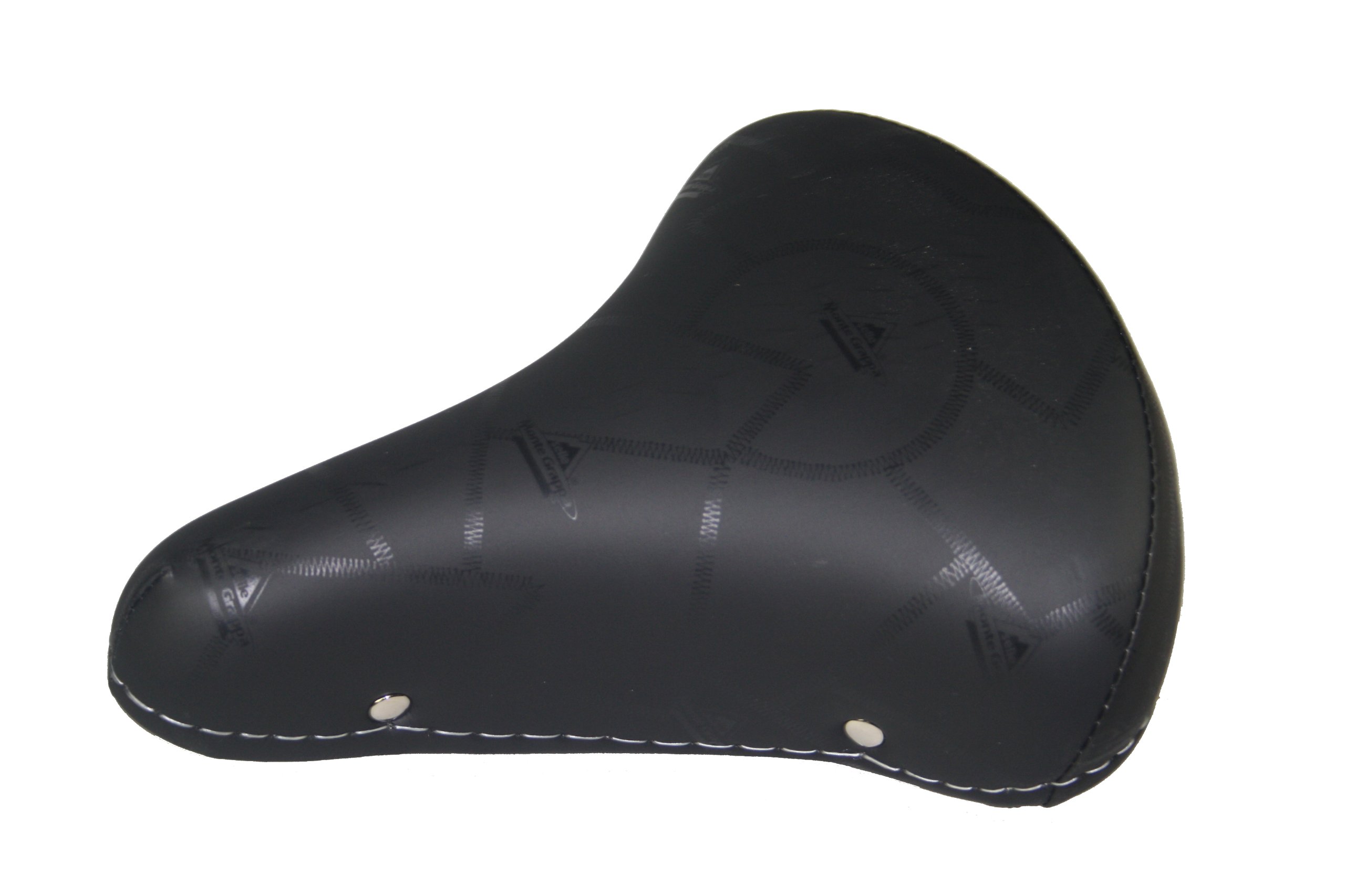 Montegrappa Original vintage synthetic leather saddle with double spring Holland/Graziella style - black colour