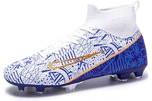 Biayvisas Soccer Cleats for Mens Womens Turf Soccer Shoes Indoor Footall Cleats High Ankle TF AG FG Football Boots Wide Training Sneaker