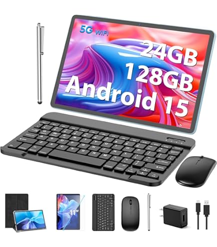 Amazon.com : 2025 Android 16 Tablet with Keyboard, 20GB+128GB 11