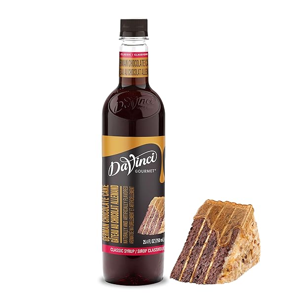DAVINCI GOURMET CLASSIC GERMAN CHOCOLATE CAKE SYRUP, 25.4 FLUID OUNCES (PACK OF 1)