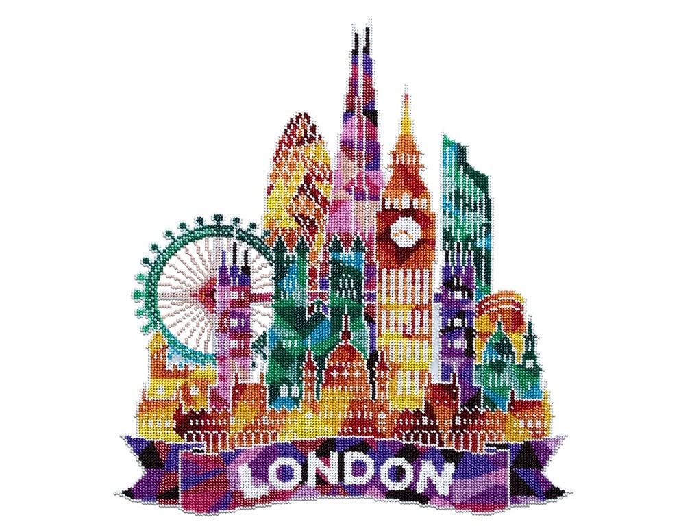 Miniart Crafts - London Skyline Bead Embroidery Kit