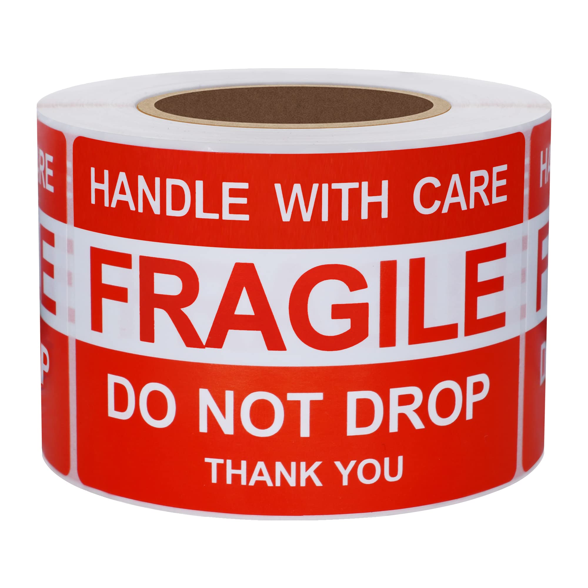 Hylabelest 2x3 Inch Do Not Drop Thank You Fragile Stickers Handle with Care Shipping Warning Labels (2 * 3 inch)