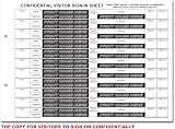 Cherry NCR Confidential Visitor Sign In NCR Duplicate Refill Pack A4 50 Sets view 2