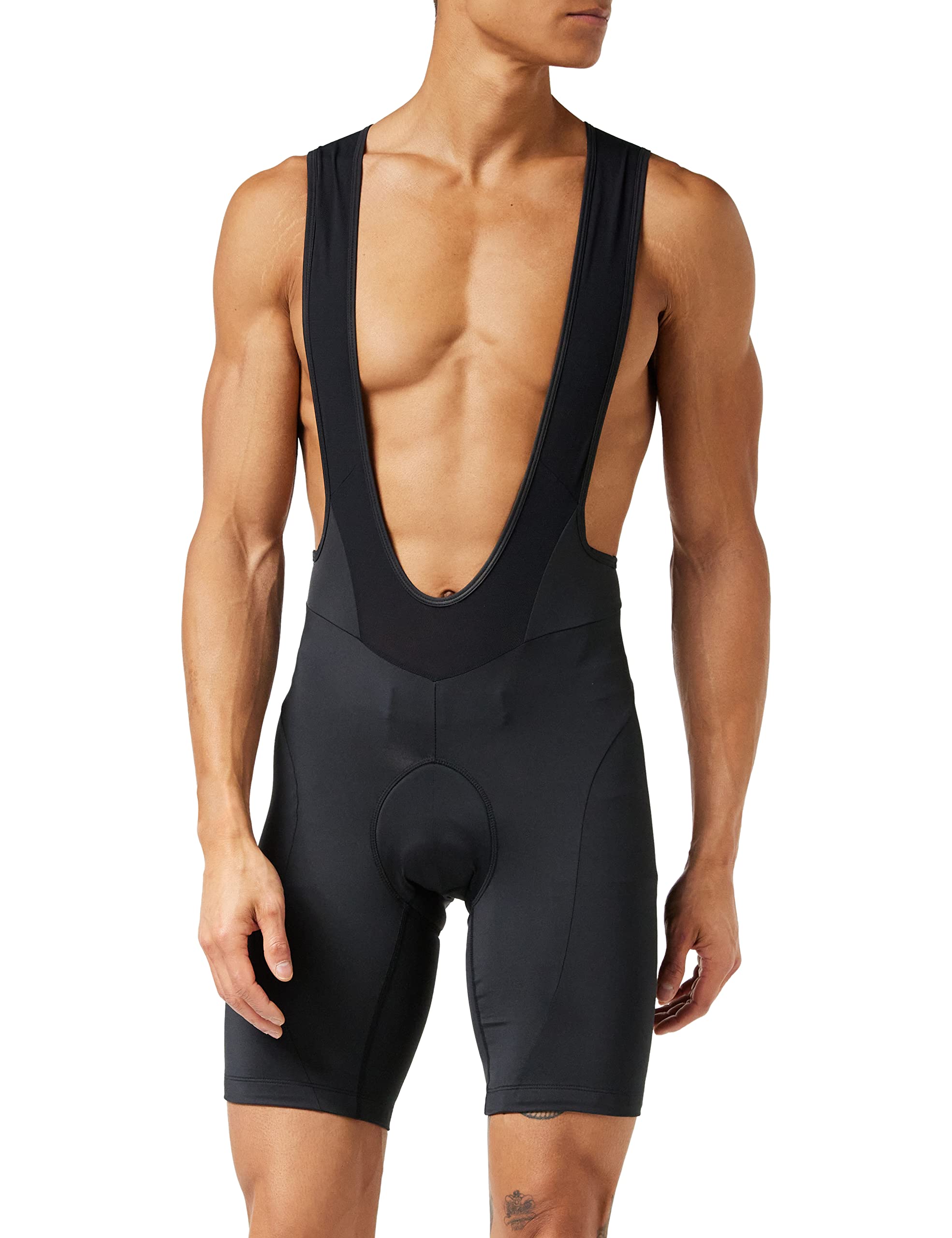 VAUDE Herren Fahrradhose Active Bib Pants, atmungsaktiv, elastisch, schnelltrocknend, Passform: Slim fit, black uni, S 4