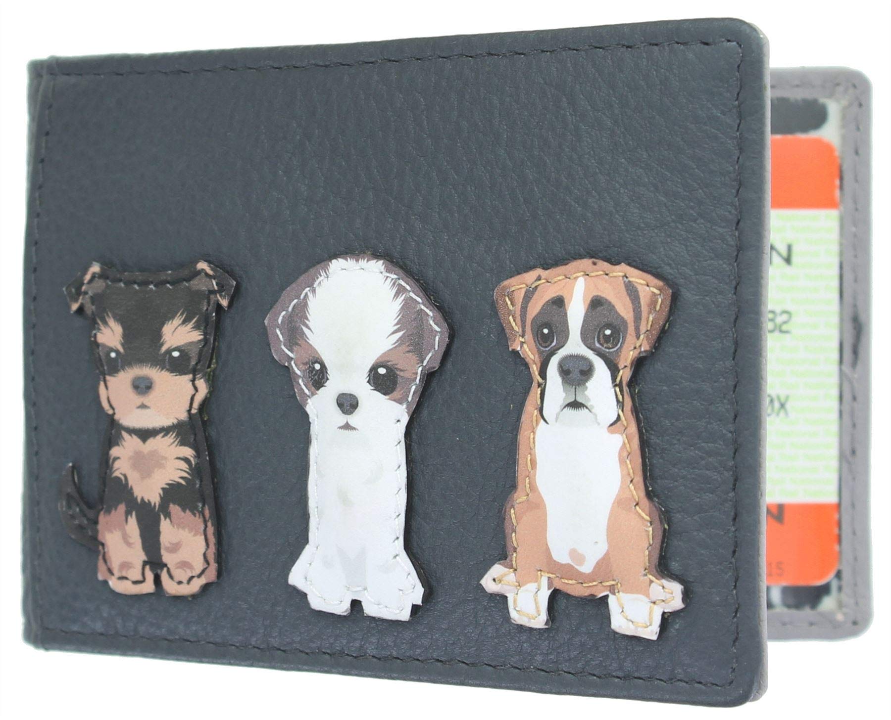 Mala Leather Best Friends Collection Leather Travel Pass Holder 647_65 Grey