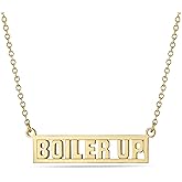 Stone Armory Necklace for Purdue Boilermakers - 18K Gold-Plated Stainless Steel Jewelry Designed for Sensitive Skin - Adjustable 16-20in Chain, Gift for Purdue University Fans, Women and Graduates