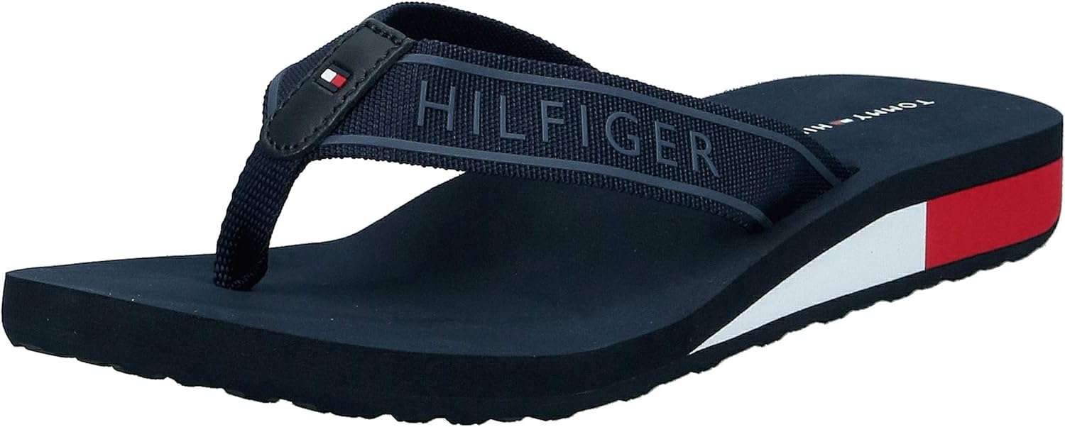 Tommy Hilfiger FW0FW04527 Mini Wedge FLIPFlops Damen Midnight 39