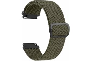 Tobfit Quick Release Watch Band for Men and Women, 20mm 22m Watch Strap Braided Nylon Elastic Stretchy Adjustable Loop Replacement Wristbands for Smartwatch