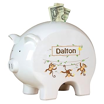 personalized piggy banks for boy