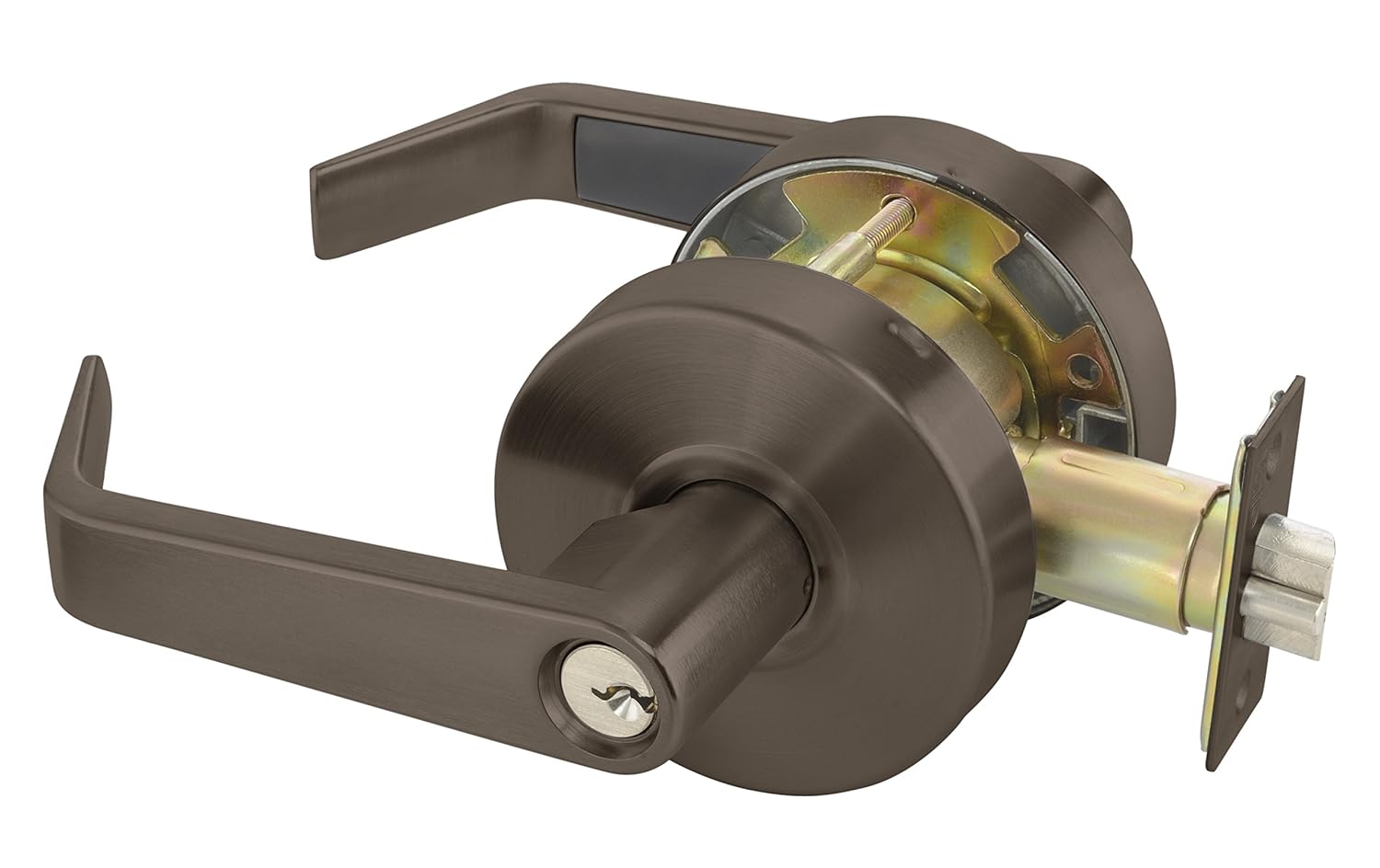 613E Dark Satin Bronze Finish Grade 2 2 3/4 Backset Schlage C Keyway