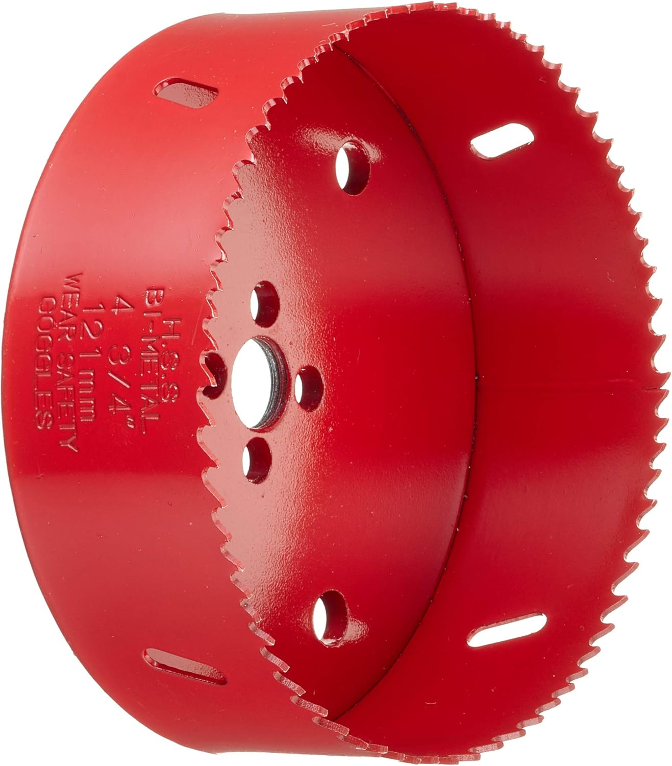 Ruko HSS Bi-Metal Hole Saw with Varied Toothing, Red Finish, 121mm Diameter, R106121