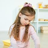 Lolalet Satin Scrunchies 6 Pack Women Girls Big Hair Ties Style C view 5