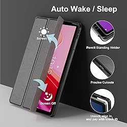 YRH for Lenovo Tab M11 Case with Pen Holder, Soft