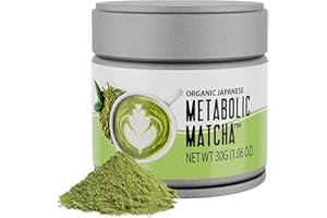Naturalslim Japanese Organic Matcha Powder Green Tea - Metabolic Pure Japanese Matcha Tea Superfood with L-Theanine & Antioxidants for Metabolism, Energy, & Concentration - 30g