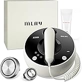 MLAY Professional RF Beauty Machine, Radio Frequency Face Machine with 2 Probes, at Home Radio Frequency Skin Tightening for Lifting, Wrinkle Reducing, Anti Aging - Salon Effects（Gel Included）