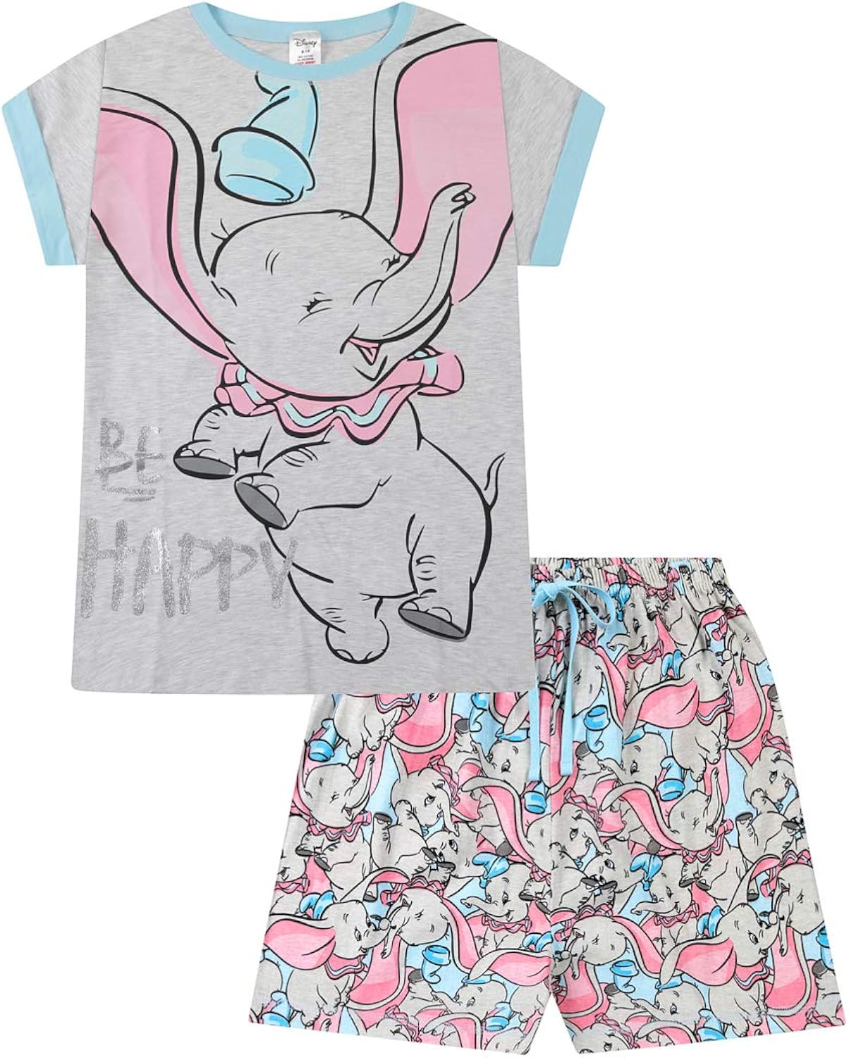 Disney Dumbo Be Happy Long Pigiama in cotone da donna Pigiami e camicie da  notte Pigiami due pezzi berjaya.edu.my