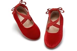 ESTINE Mary Jane Flats for Toddler Girls Little Kids Glittery Dress Princess Wedding Ballet Shoes