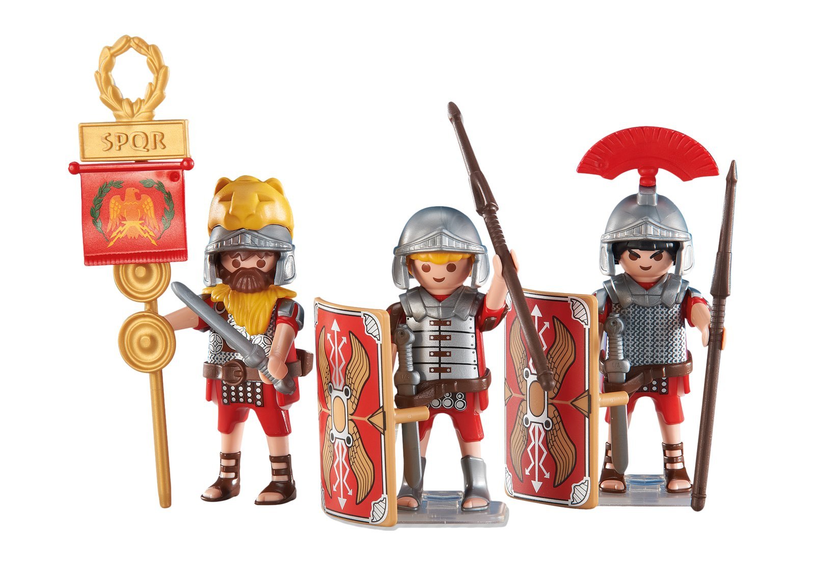 PLAYMOBIL 6490-3 Roman Legionnaires - Plastic Packaging, Without Cardboard Box