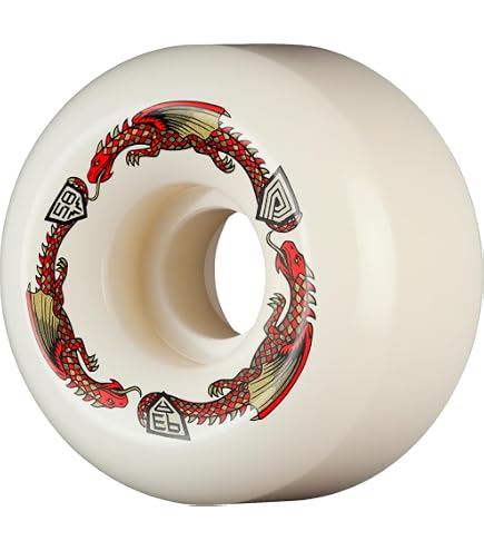 Amazon.com : Powell-Peralta Rat Bones 60mm 90A White Skateboard