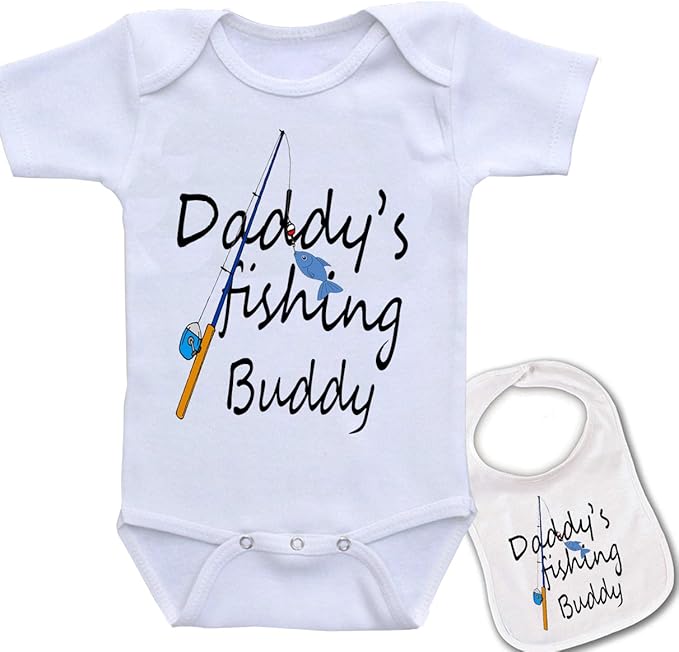 daddy's fishing buddy onesie