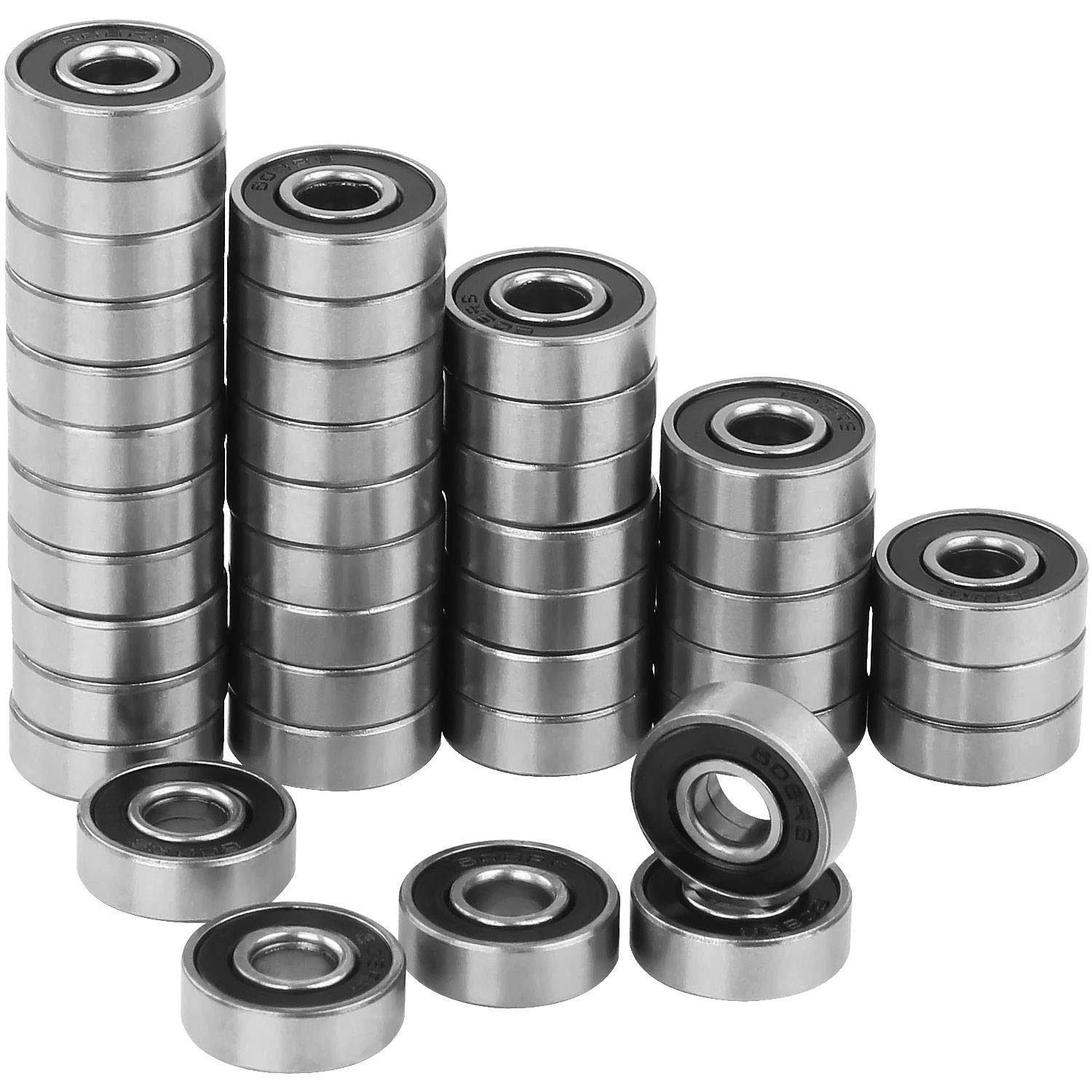 LANIAKEA 40 PCS 6082RS Ball Bearings 8X22X7 Skateboard Bearing Miniature Deep Groove Sealed LANIAKEA 40 PCS 6082RS Ball Bearings 8X22X7 Skateboard Bearing Miniature Deep Groove Sealed