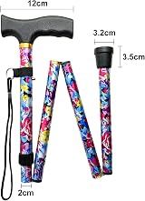 BeGrit Folding Walking Stick Women Adjustable Lightweight Blue view 2