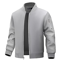 WULFUL Men's Bomber Jacket Lightweight Casual