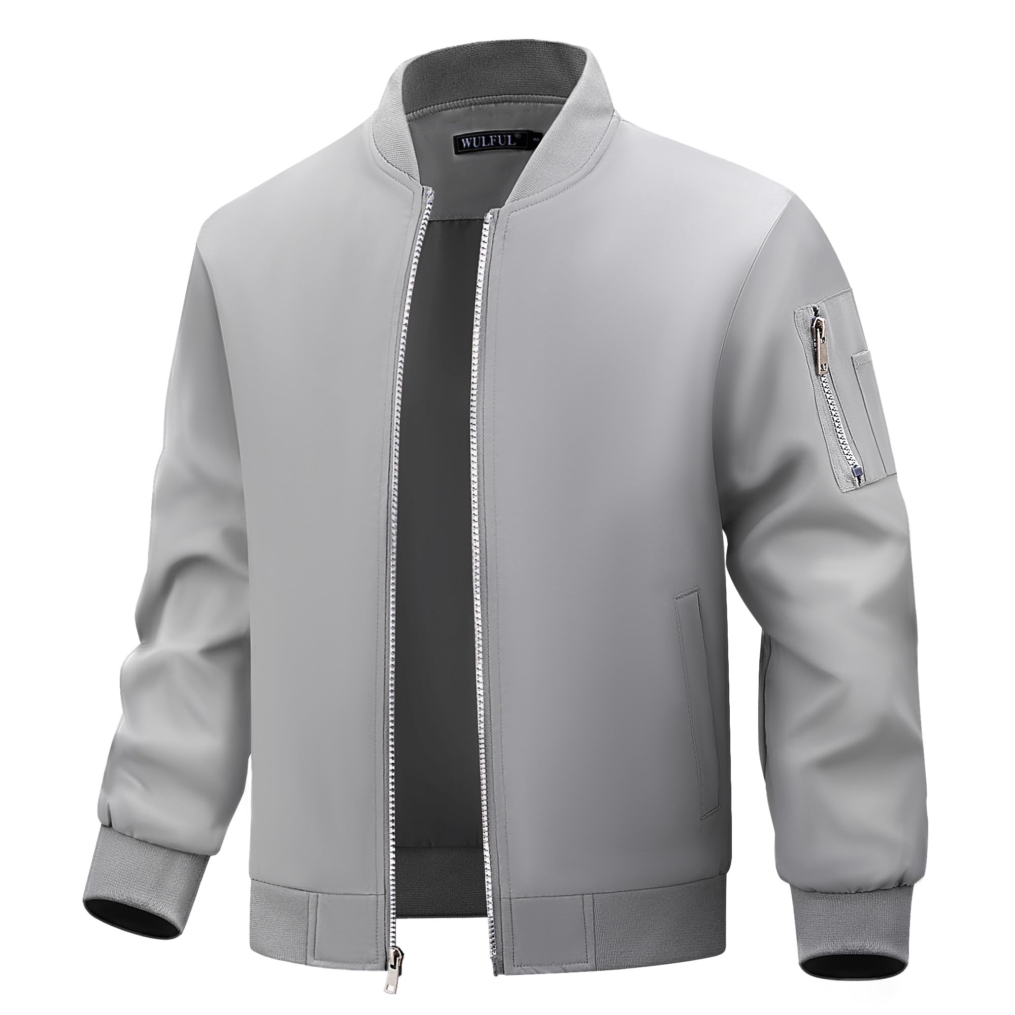 WULFUL Men's Bomber Jacket Lightweight Casual