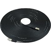 GLS Audio Mic Cable Patch Cord - 100 ft, 1 Pack Male to Female XLR Cable | Locking 3-Pin Connector, Balanced Signal, Heavy-Duty Rubber Jacket for Microphones, Audio Interfaces, Powered Speakers, Black