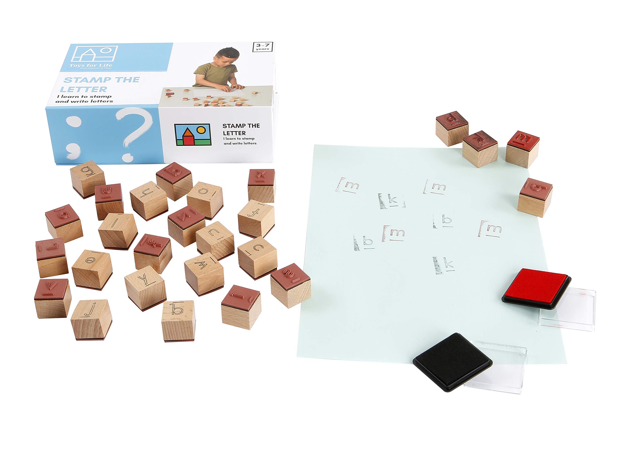 Toys for Life Stamp the Letter | Reading & Writing Teaching Materials | Language | From 36 Months | Up to 84 Months