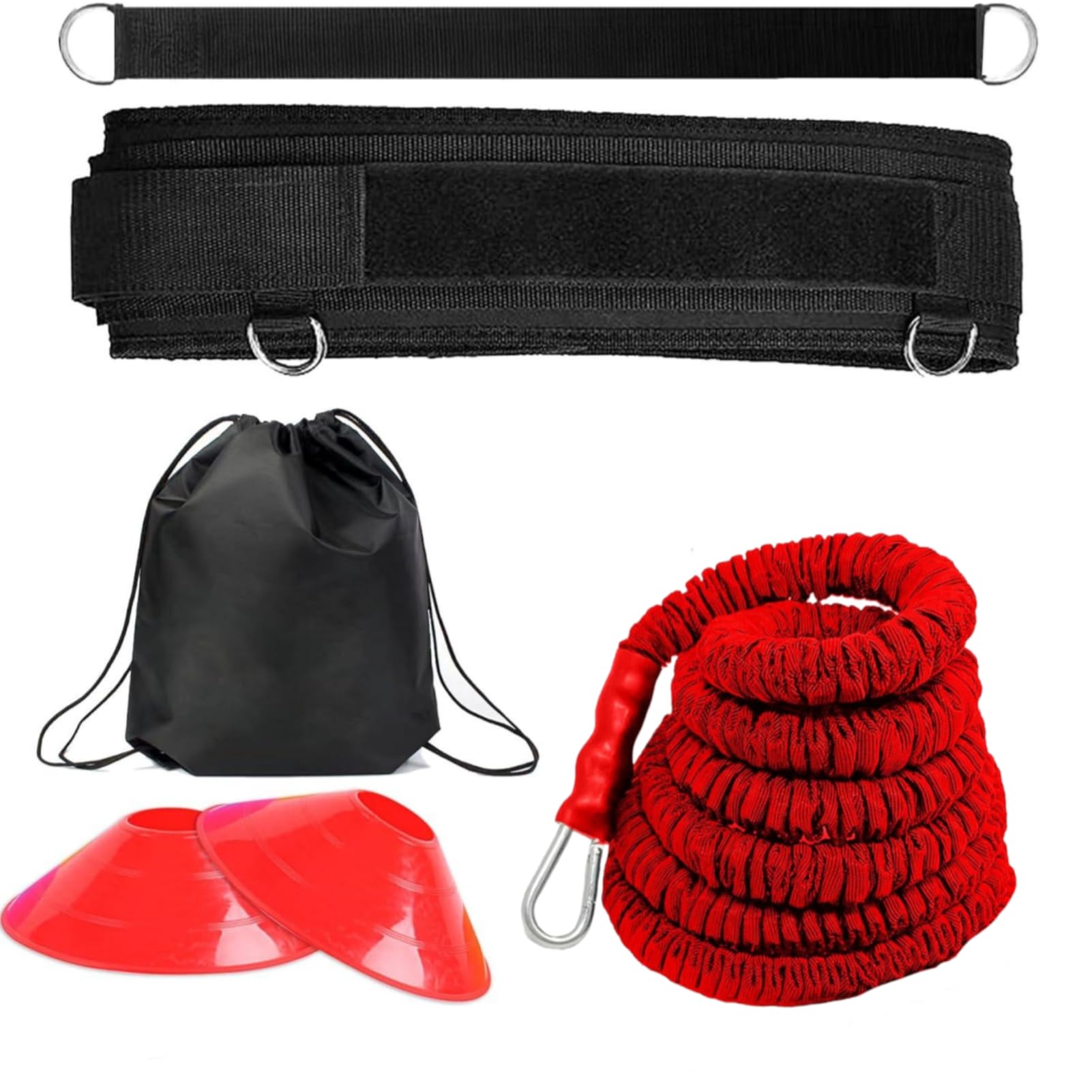 Photo 1 of OYINDIZ Speed Training Equipment, Resistance Bungee Band Multi-Sport Exercise Set Improve Focus Explosive Agility Power Strength Vertical Jumping Basketball Tennis Football Volleyball