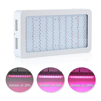 Roleadro 300W Led Pflanzenlampe Grow Led Lampe,Pflanzenleuchte Dimmbar Led Wachstumslampe Licht für Pflanzen Wachstum Blühend