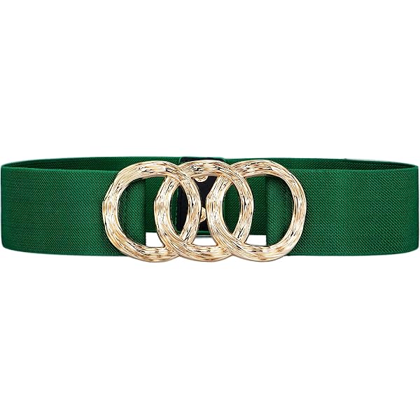 Ayliss Women Vintage Elastic Belt Crocodile Pattern Stretchy  display picture 2