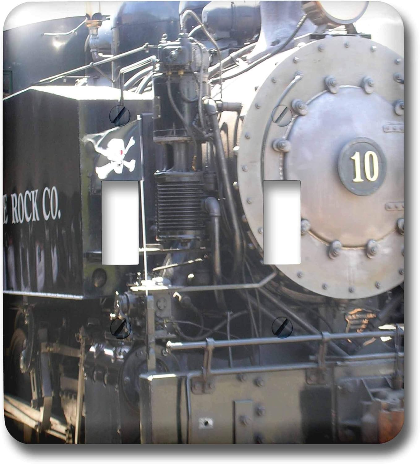 3dRose lsp_29272_2 Train In Sacramento CA Travel Capitol Double Toggle Switch