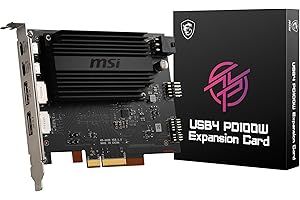 MSI USB4 PD100W Expansion Card PCI-e, Dual Ports, 40Gbp Transfer Rate, 100w Power Charging