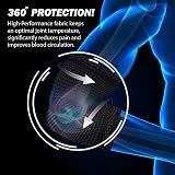 POWERLIX Elbow Brace Support Compression Sleeve for Tendonitis Tennis Golfers view 4