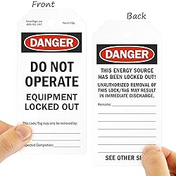 SmartSign 100-Pack 'Danger Do Not Operate Equipment