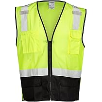 ★ヒョナ着用★【COTCHS】★TAKE THE RISK MESH TO.P★ Kishigo B107 Enhanced Visibility Multi-Pocket Mesh Vest