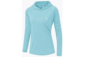 TBMPOY Womens UPF 50+ Sun Protection Hoodie Shirt Long Sleeve Fishing Hiking Outdoor UV Shirt Lightweight