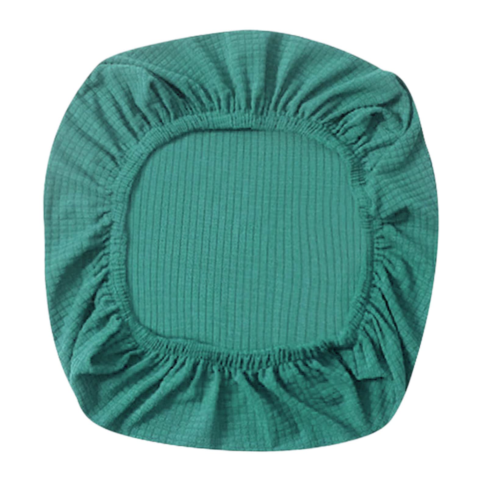 Fenteer Stretch Office Covers Seat Cover Slipcover Desk Seat Cushion Protectors for Computer, Dark Green