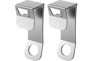 DUDSOEHO 2 Packs Cooler Lock Bracket with Bottle Opener, Heavy Duty Metal Cooler Tie Down Compatible with Yeti/RTIC Coolers, Security Lock Bracket Cooler Accessories