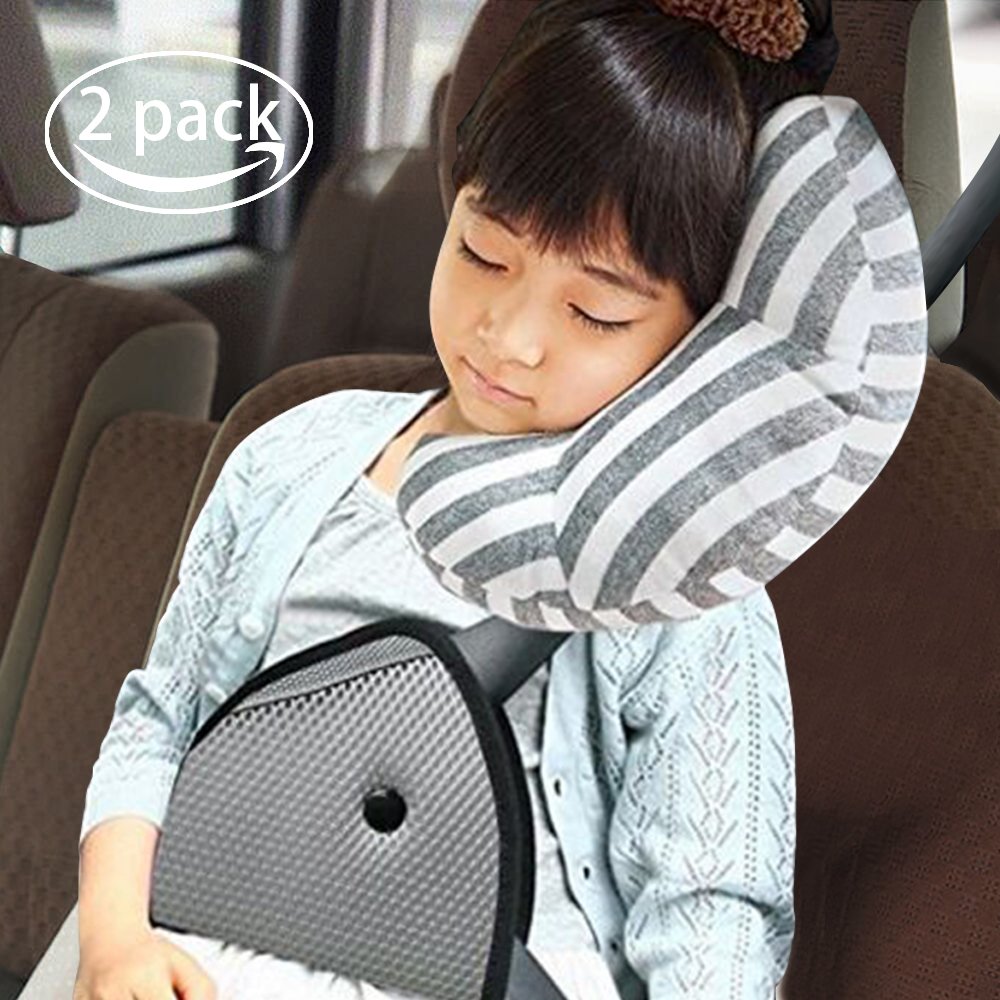 Car Seat Travel Pillow For Kids Seatbelt Pad Headrest Amazon In