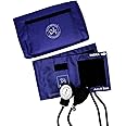 EMI Deluxe Aneroid Sphygmomanometer Manual Blood Pressure Monitor Adult Cuff Set with Case - #217 (Navy)