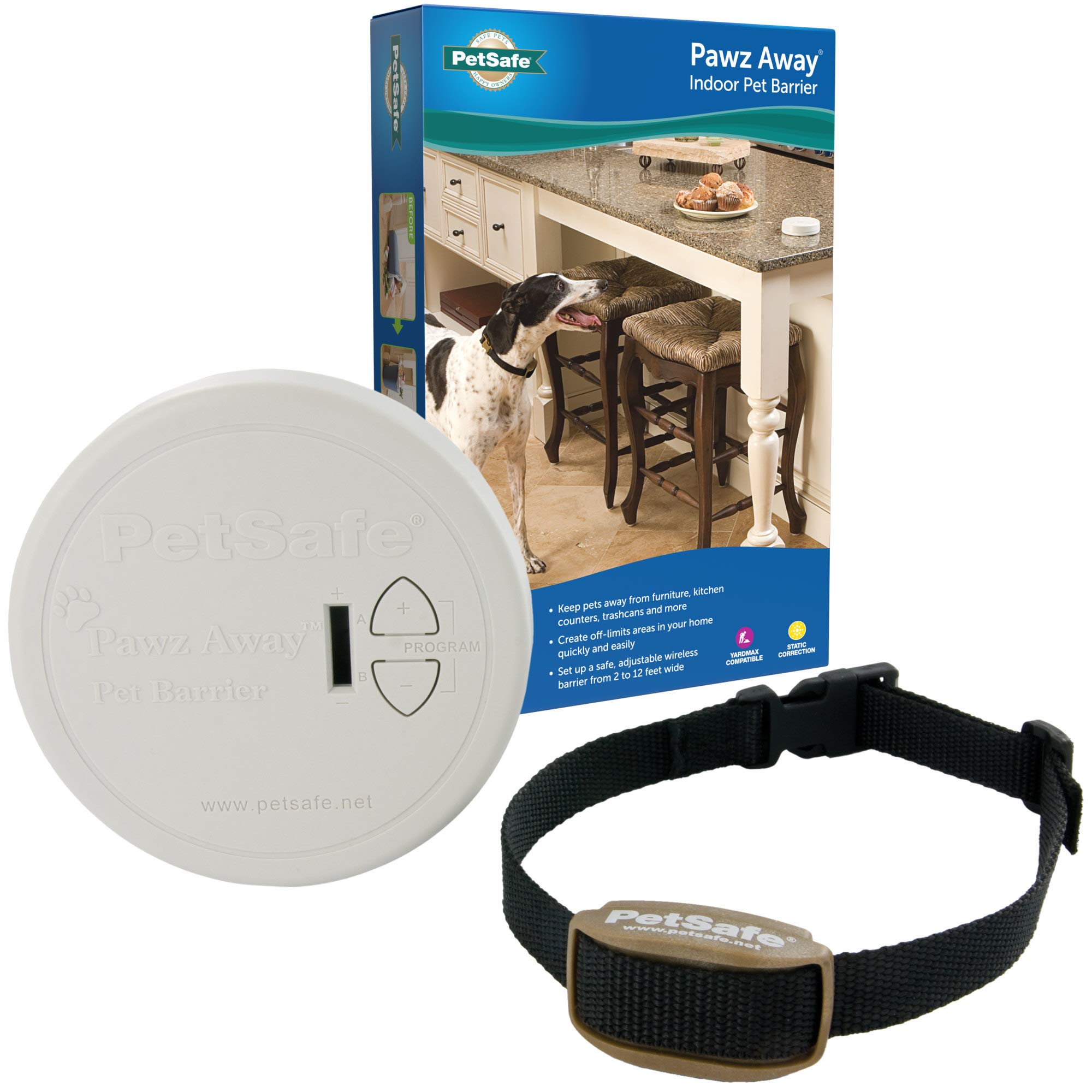 Photo 1 of PetSafe Pawz Away Indoor Wireless Pet Barrier, Electric Training System for Dogs & Cats with Receiver Collar