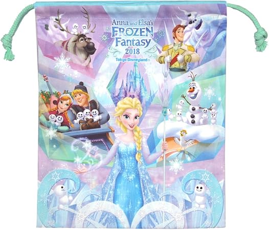 Amazon Co Jp アナとエルサの フローズンファンタジー 18 巾着 アナ エルサ オラフ スノーギース 他 アナと雪の女王 小物 袋 入れ ディズニー ランド 限定 おもちゃ