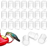 24 Pcs Bee Guards for Hummingbird Feeders, 1/4" Silicone Replacement | Protect Nectar from Ants, Bees, Yellow Jackets &amp; Wasps, Fits 1/4" Feeder Ports, UV Resistant Silicone