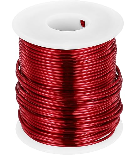 Amazon.com: 磁鐵線,重型琺瑯銅線,24 AWG,5 磅,3950 英尺長,0.0 英寸