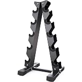AKYEN Dumbbell Rack Stand Only, Weight Rack for Dumbbells Compact A-Frame Home Gym Space Saver, 480/800 LBS Weight Capacity